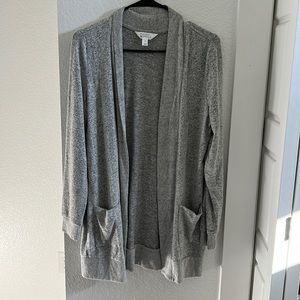 Super soft gray cardigan with pockets